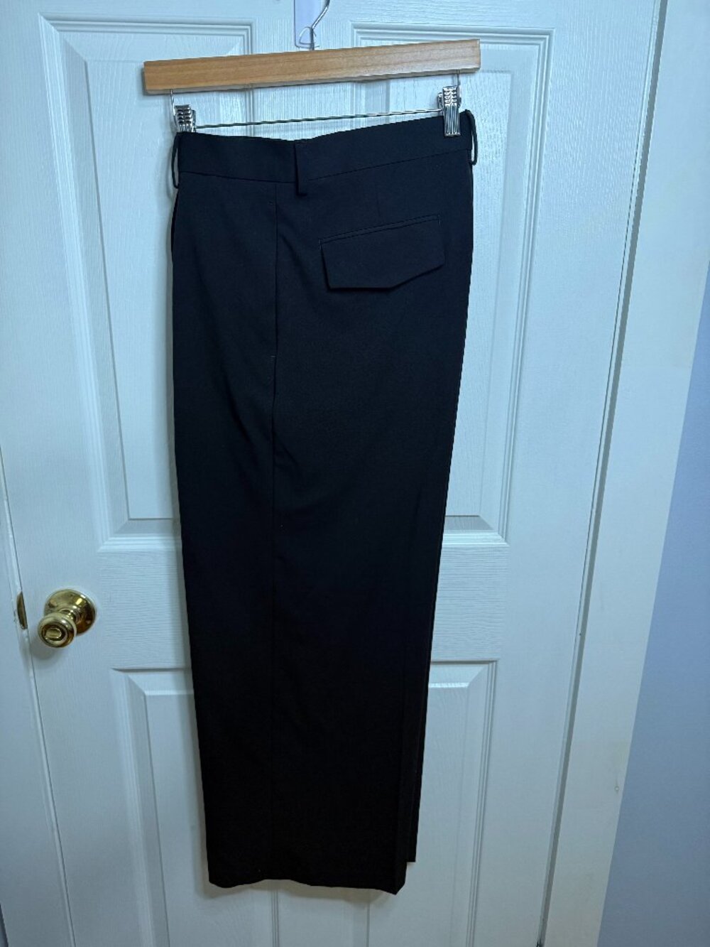 NWOT ASOS DESIGN Black Baggy Fit Tailored Dress Pants W32 L30